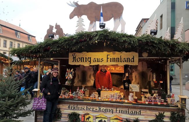 Arktischer-Honig Finnland Marktstand in Fulda