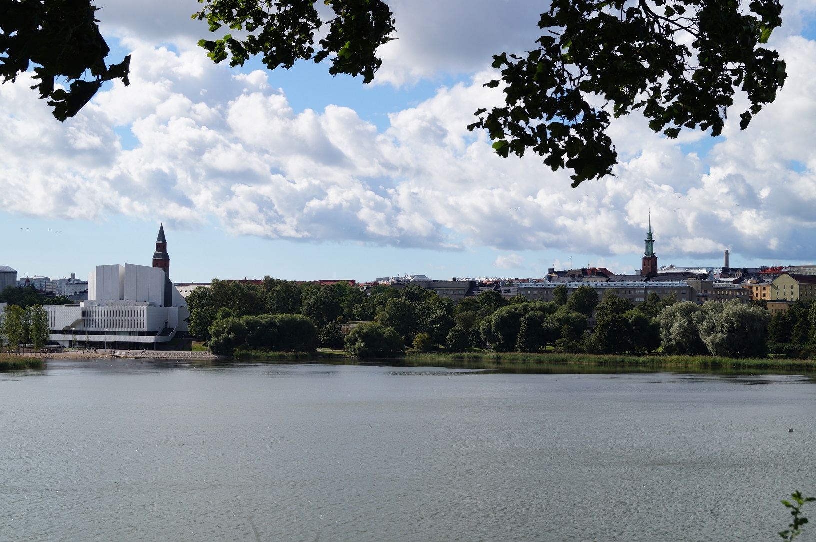 Blick auf die Töölö-Bucht in Helsinki