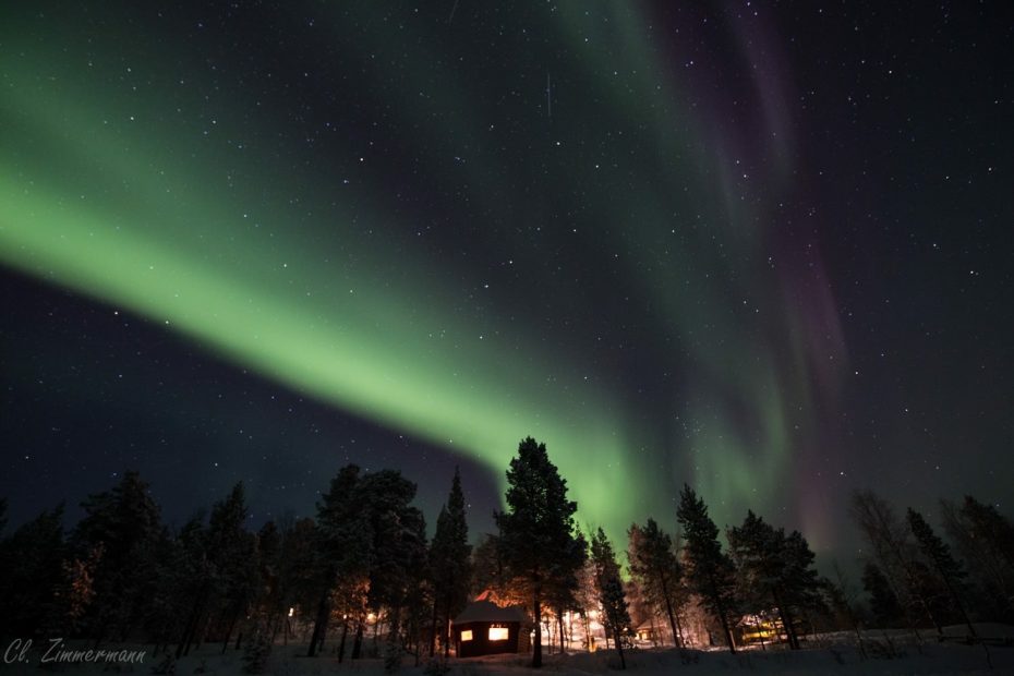 Finnland im Winter - Nordlichter über Inari