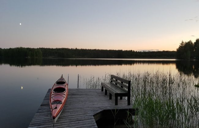 Einer meiner liebsten Herzensorte in Finnland - der Steg am Mökki