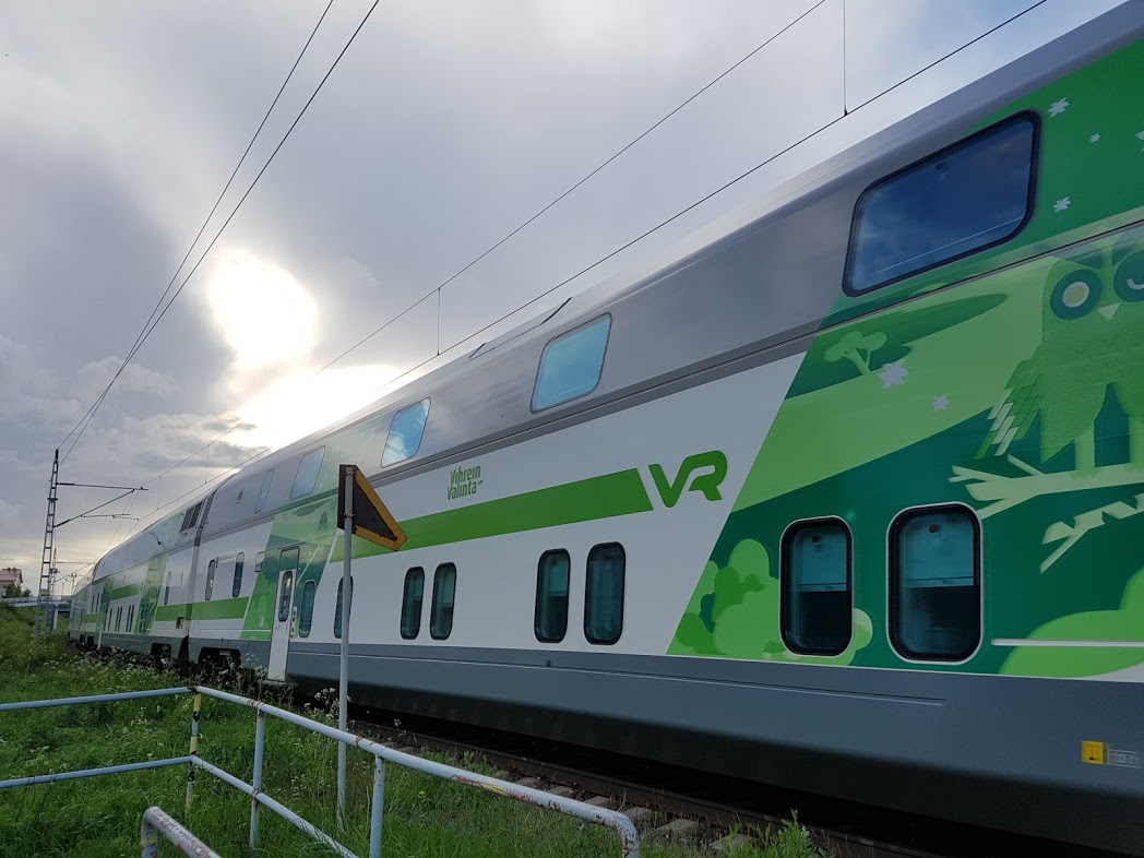 Zug der finnischen Bahn VR