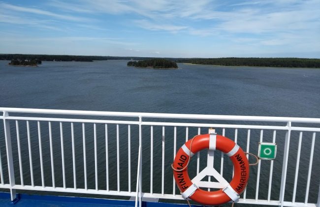 Abschied aus Finnland auf dem Seeweg