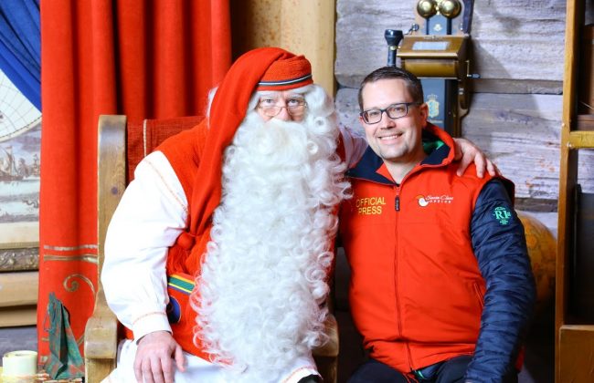 Besuch beim Weihnachtsmann in Rovaniemi