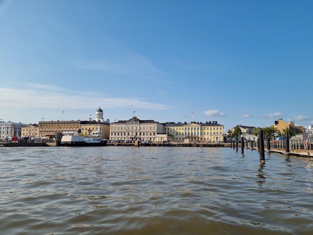 Ausblick auf Helsinki vom Wasser aus