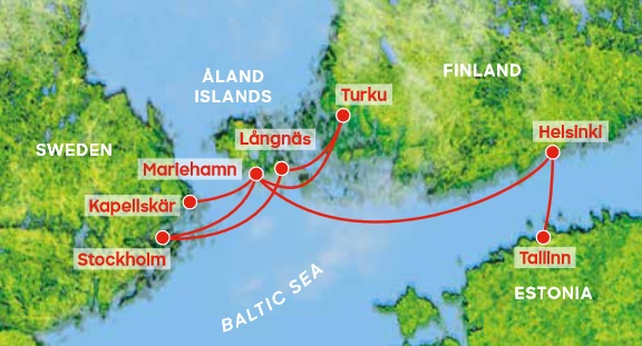Die Fährverbindungen von Viking Line